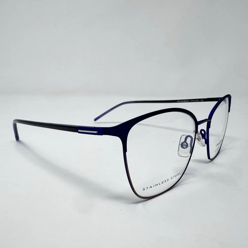 Morel Lightec 30252L 53-18-140 Eyeglass Frames Blue Bronze France